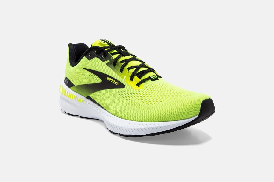 Brooks Running Shoes Mens Green/Black - Launch GTS 8 Road - 3412-NPKDS